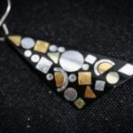 Inlay Triangle Earrings | Geometric